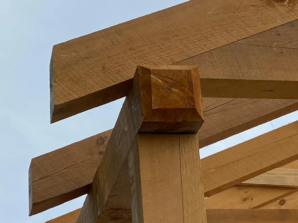 Timber Frame Kits in Rough-Sawn Pine