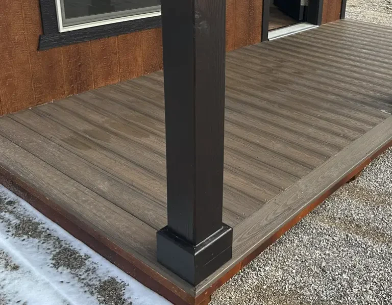 Composite Venture Decking on Shed Porch